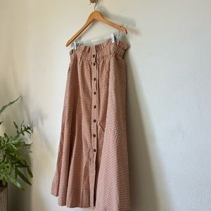 Everlane- The East Button Front Skirt